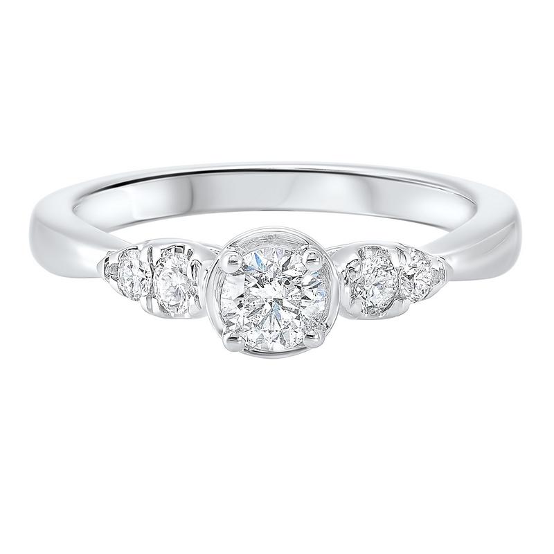 14kw c&c prong diamond ring 1/2ct, rg71818-4wd