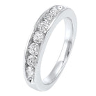 14kw 7 stone channel diamond band 3/4ct, er10366-1wdr