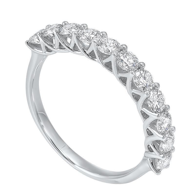 14kw 11 stone shared prong diamond band 1ct, rpt710r-4wce