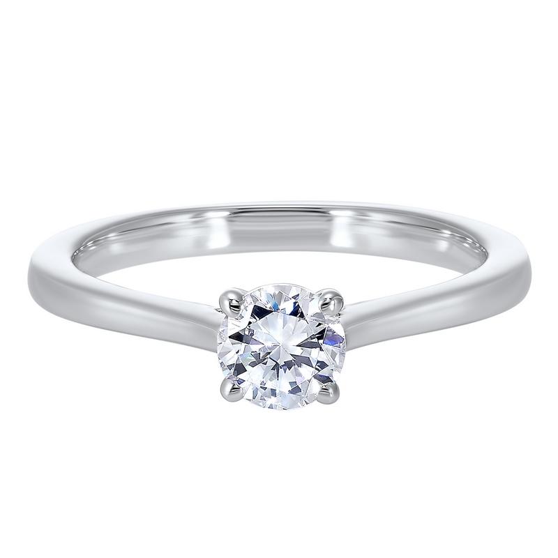 14kw solitaire prong diamond ring 3/5ct, pd10411-4wf