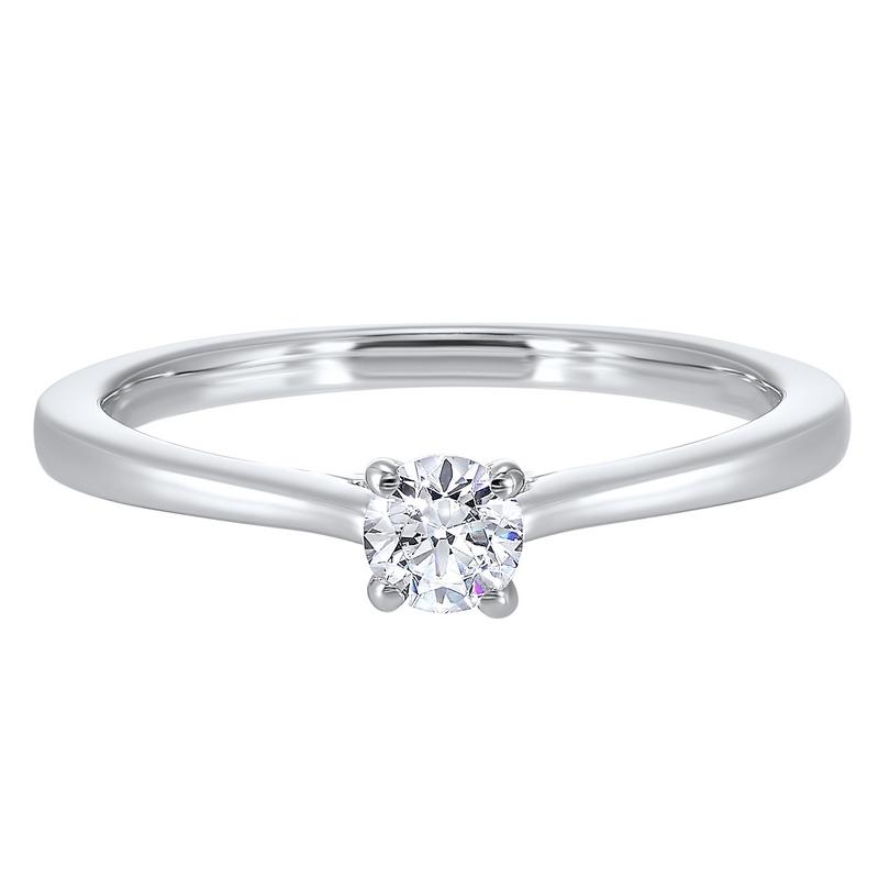 14kw solitaire prong diamond ring 1/3ct, pd10410-4wf