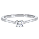 14kw solitaire prong diamond ring 1/3ct, pd10417-4wf