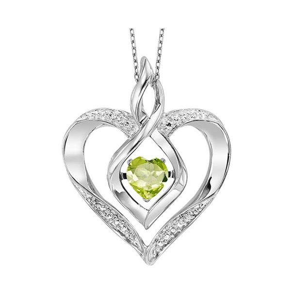 Sterling Silver Rhythm Of Love Birthstone Pendant – Fernbaugh's