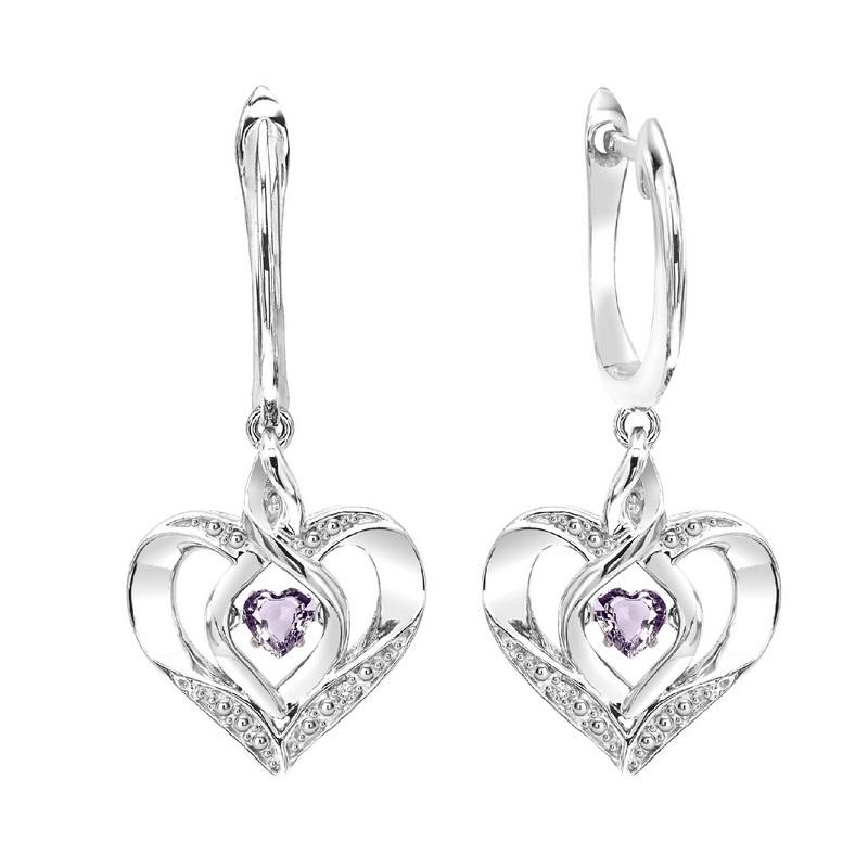 SS Diamond ROL-Birthst Heart Basics Earring, Fernbaugh's Jewelers, ROL2165SY