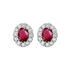 14kw color ens halo prong ruby earrings 1/5ct, rg68799-4wc