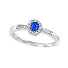 14kw color ens halo prong sapphire ring 1/6ct, rg68787-4wc