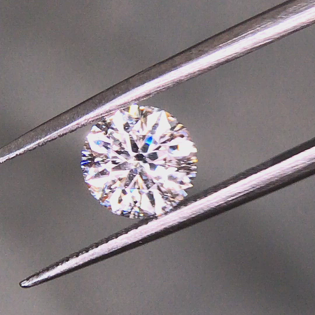 .90 CT SallyK Multi-Faceted Round Loose Diamond video of sparkles