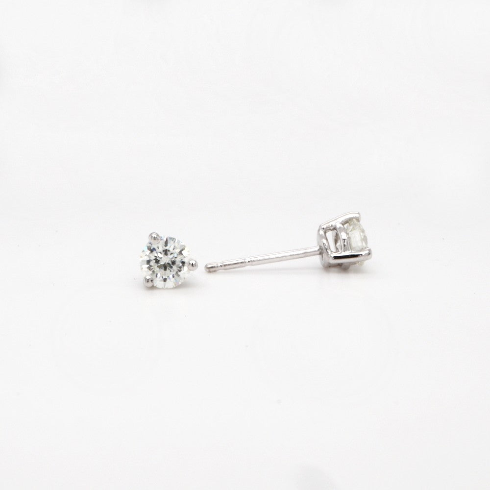 1/2 CTW Diamond Stud Earrings posts
