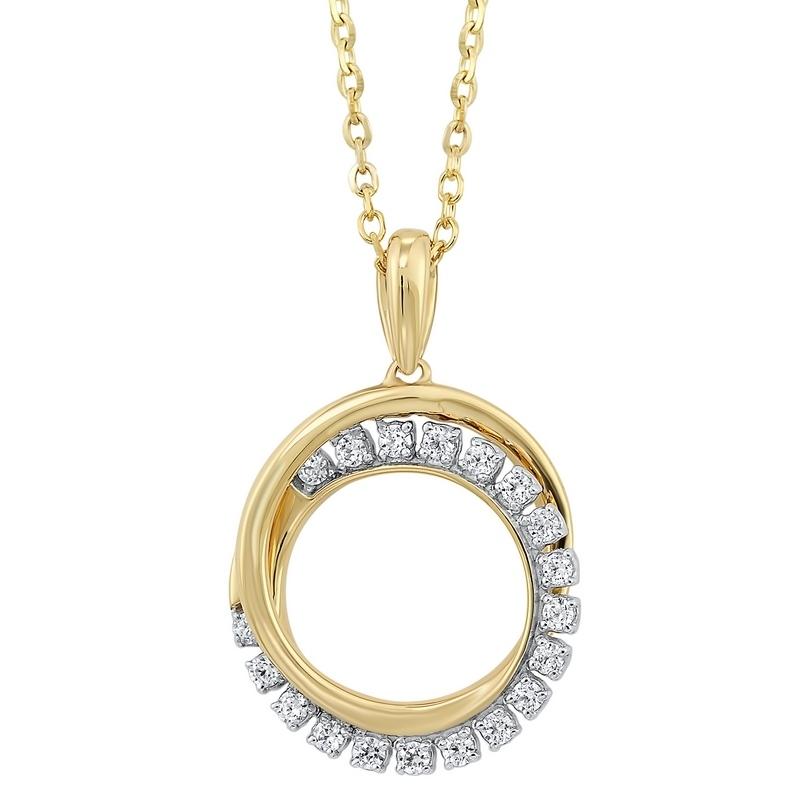 Chicago Cubs Women's 18'' 10k Yellow Gold Small Pendant Necklace